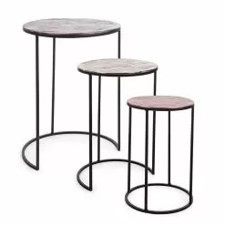3 Round Coffee Tables In Aluminum And Steel Homemotion - Sempronio