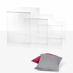 3 Stackable Coffee Table Made Of Transparent Plexiglass Amalia