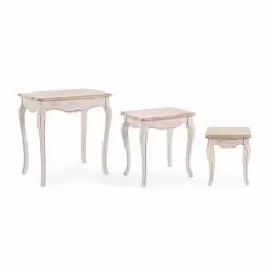 Composition Of 3 Classic Design Wooden Coffee Tables Homemotion - Classic