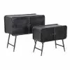 Pair Of Industrial Style Sideboards For Living Room Vintage Design In Iron - Cuna