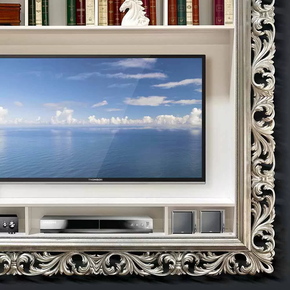 TV Wall Frame In Wood Handmade In Italy Mario - Image 3