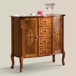 Luxury Classic Sideboard For Living Room In Made In Italy Wood - Katerine