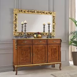 Luxury Wooden Sideboard With Doors And Drawers Made In Italy - Cheverny