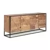 Sideboard In Acacia Wood And Steel 3 Or 4 Doors Homemotion - Cristoforo