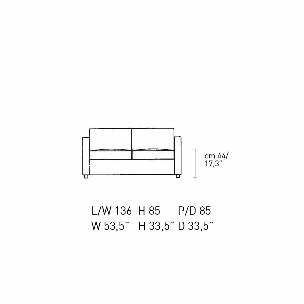 2 Seater Sofa Padded And Upholstered In Fine Made In Italy Leather - Centauro - Image 12