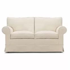 2 Seater Sofa Upholstered And Covered In Fabric Made In Italy - Andromeda