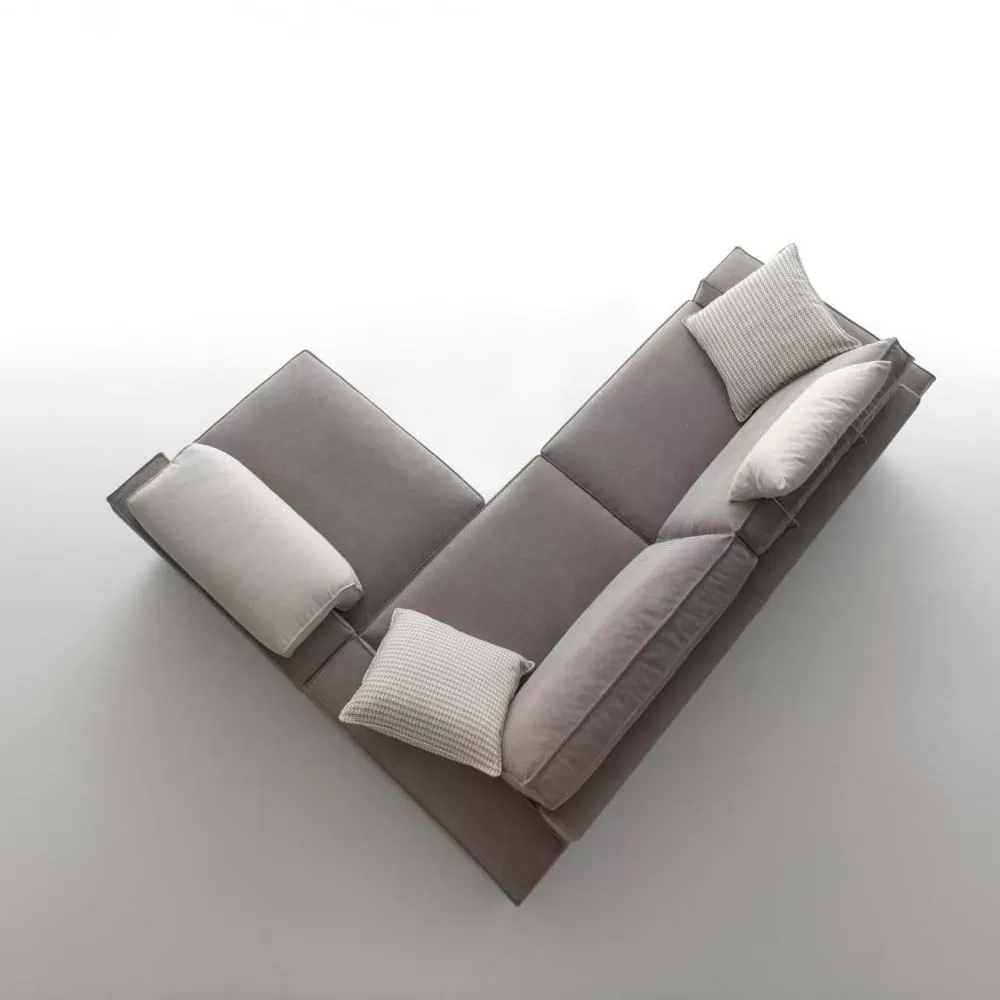 3 Seater Sofa With Reversible Peninsula Armchair Made In Italy - Alsace - Image 3