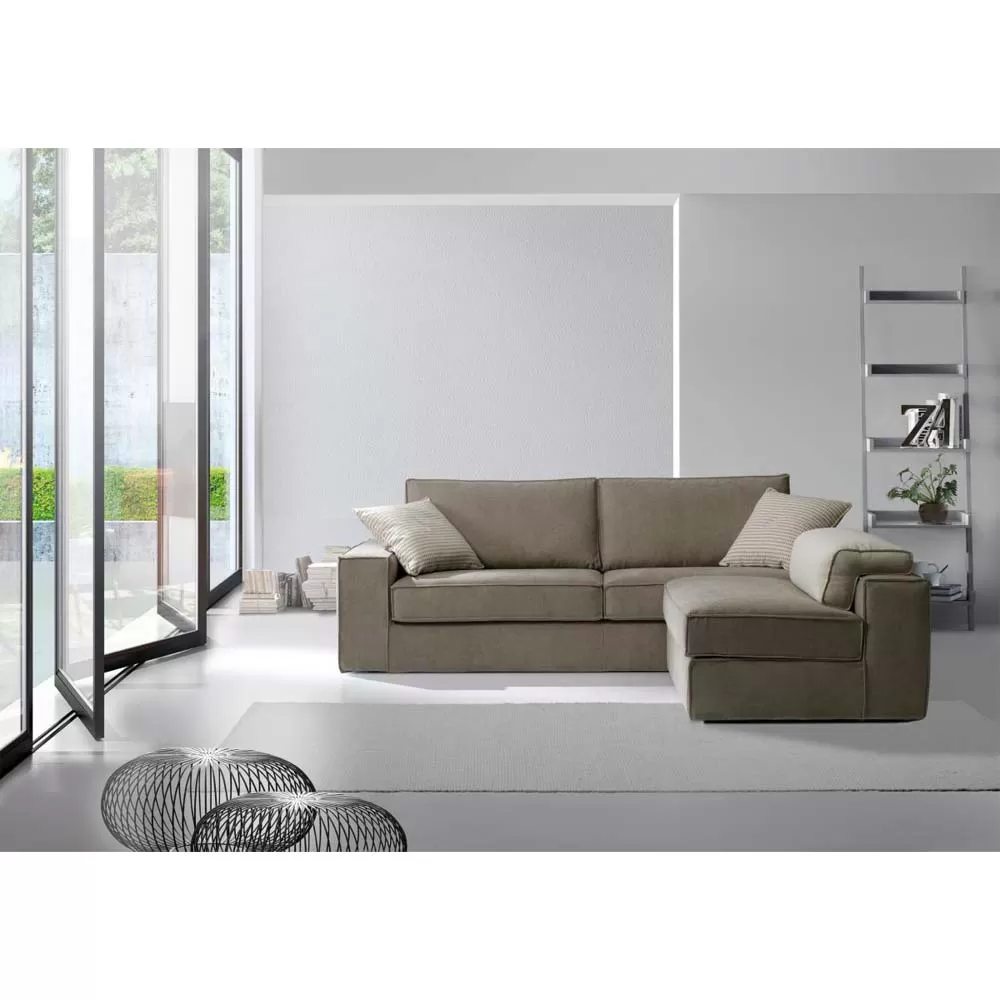 3 Seater Sofa With Reversible Peninsula Armchair Made In Italy - Alsace - Image 5