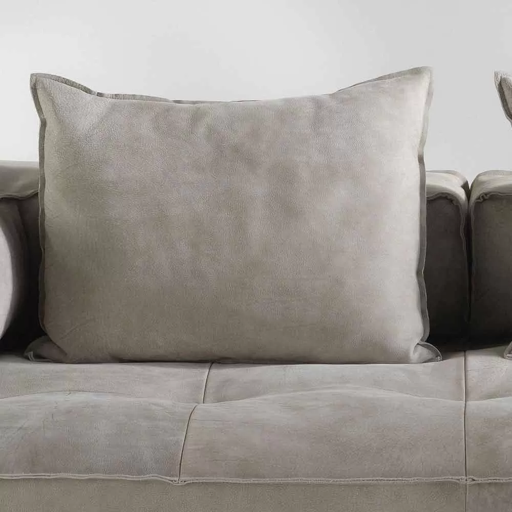 Nabuk Leather Modular Sofa With A Modern Design Cardo, Made In Italy - Image 4