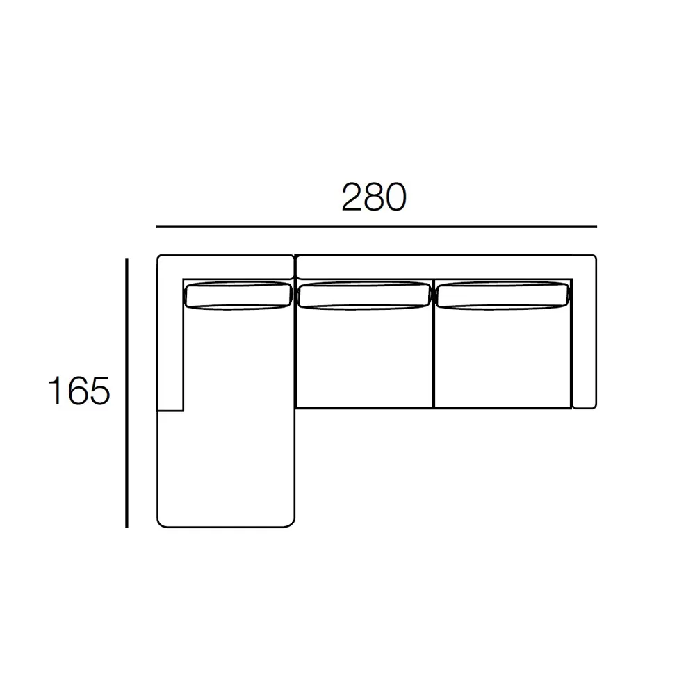 Living Room Sofa With Peninsula In Tortora Fabric Made In Italy - Burgundy - Image 5