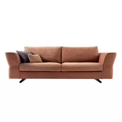 3 Seater Upholstered Fabric Sofa Grilli Joe Made In Italy