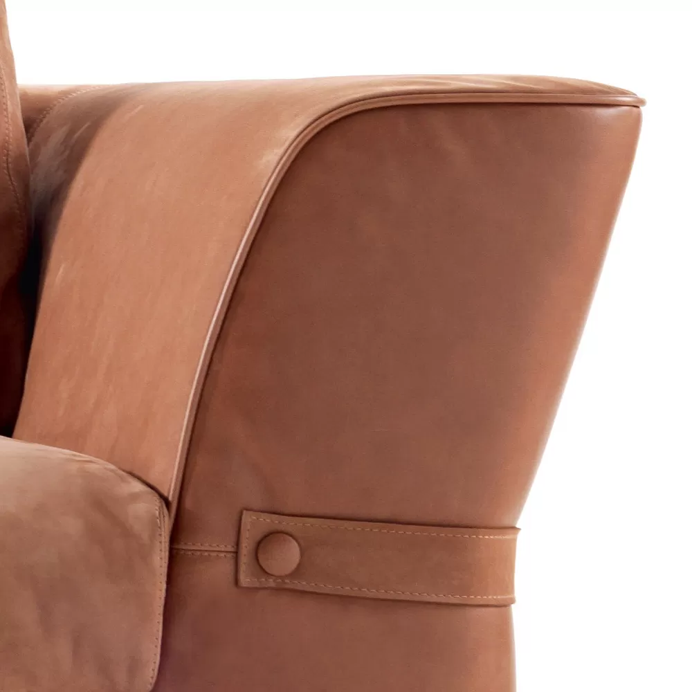 3 Seater Upholstered Fabric Sofa Grilli Joe Made In Italy - Image 4