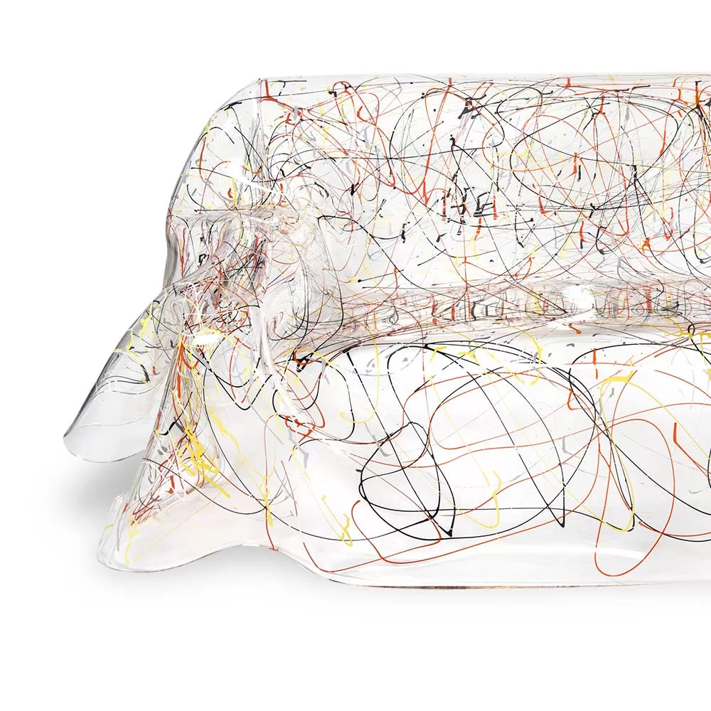 White Or Multicolor Plexiglass Sofa Recyclable Inside Outside - Jolly - Image 6