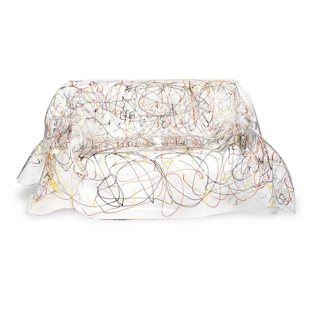 White Or Multicolor Plexiglass Sofa Recyclable Inside Outside - Jolly - Image 7