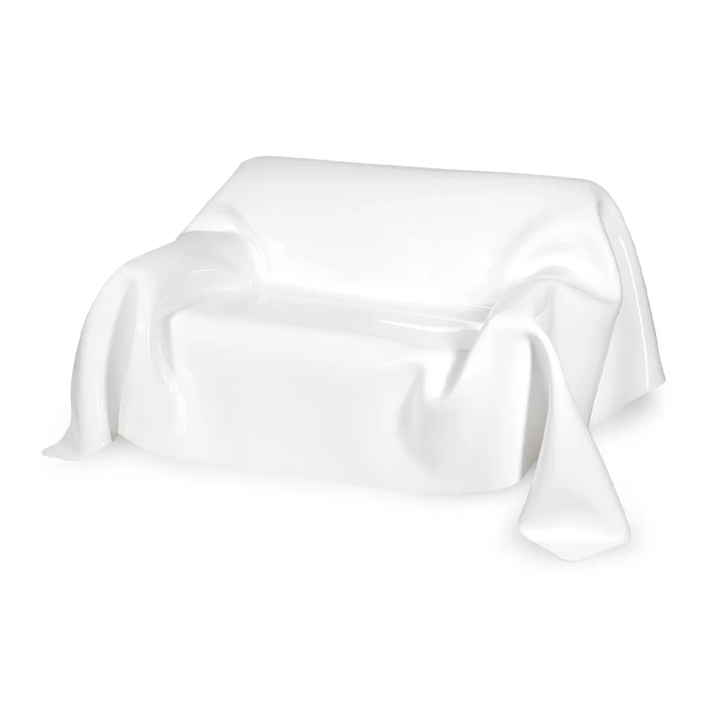 White Or Multicolor Plexiglass Sofa Recyclable Inside Outside - Jolly