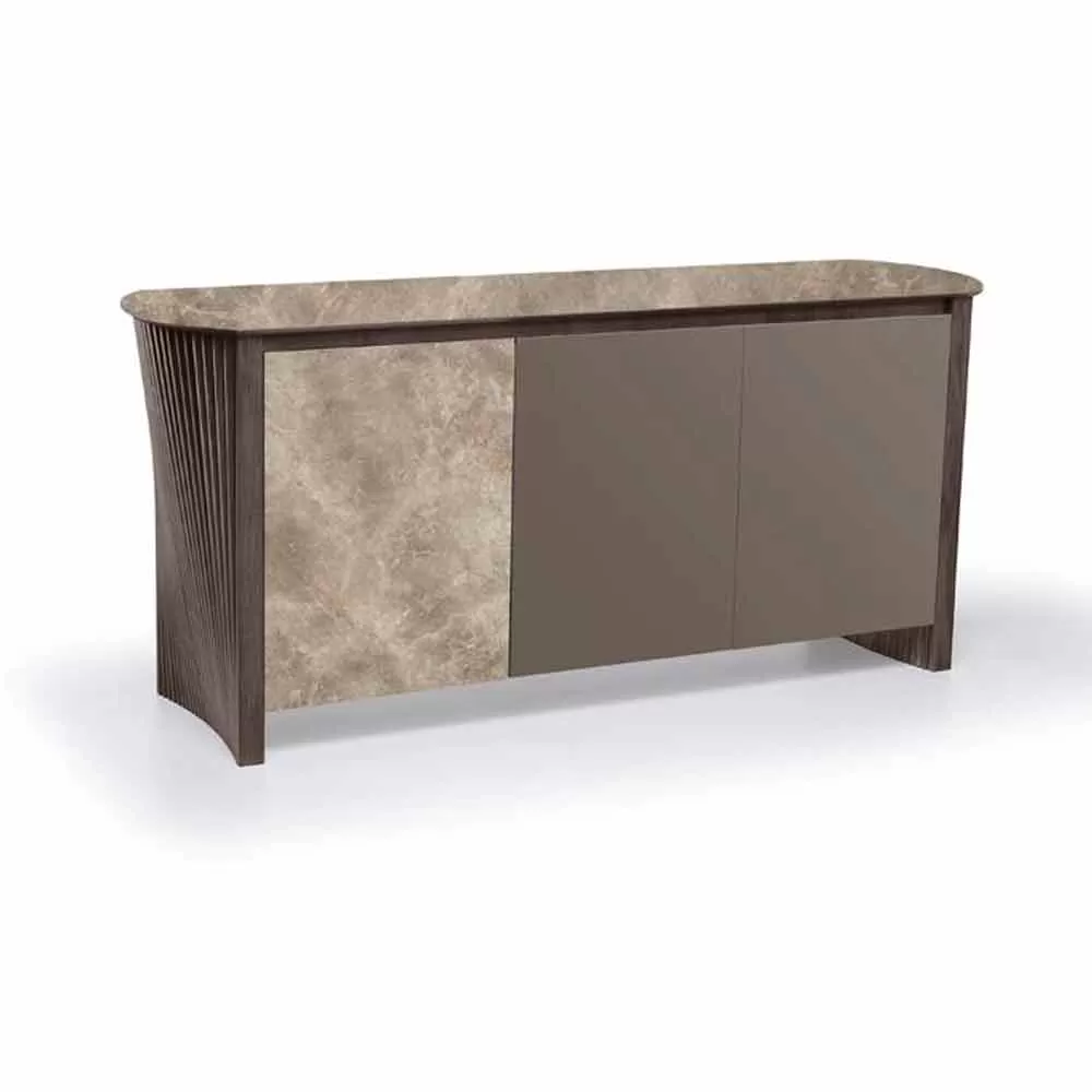 Luxury Sideboard In Gres With Structure In Wood And Mdf Made In Italy - Cunea - Image 2