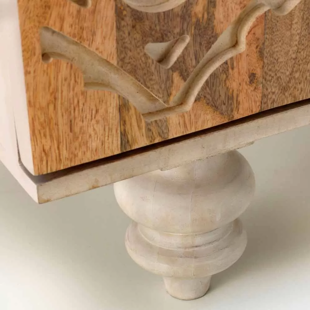 Ethnic Sideboard Of Design Made In Varnished Mango Wood Centola - Image 8