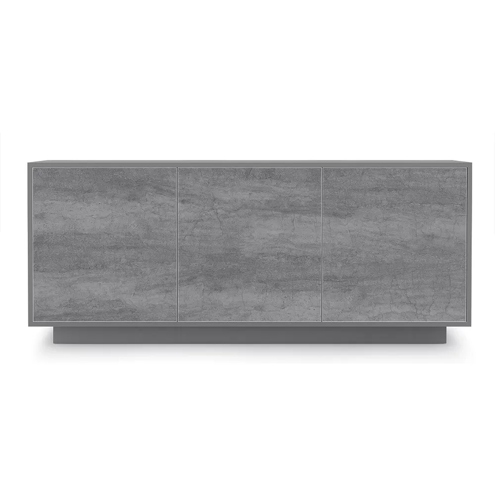 Sideboard In Lacquered Wood With 2 Or 3 Ceramic Doors Made In Italy - Fiorenza - Image 8