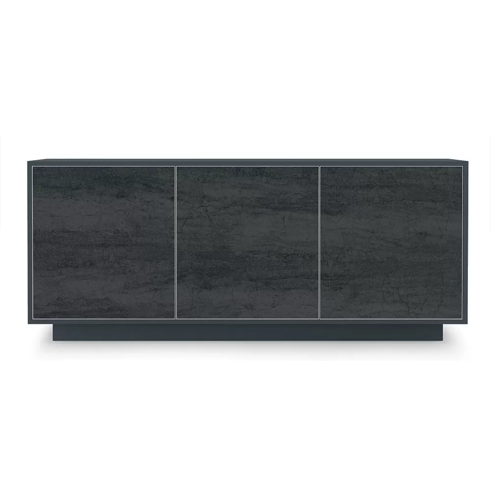 Sideboard In Lacquered Wood With 2 Or 3 Ceramic Doors Made In Italy - Fiorenza - Image 9