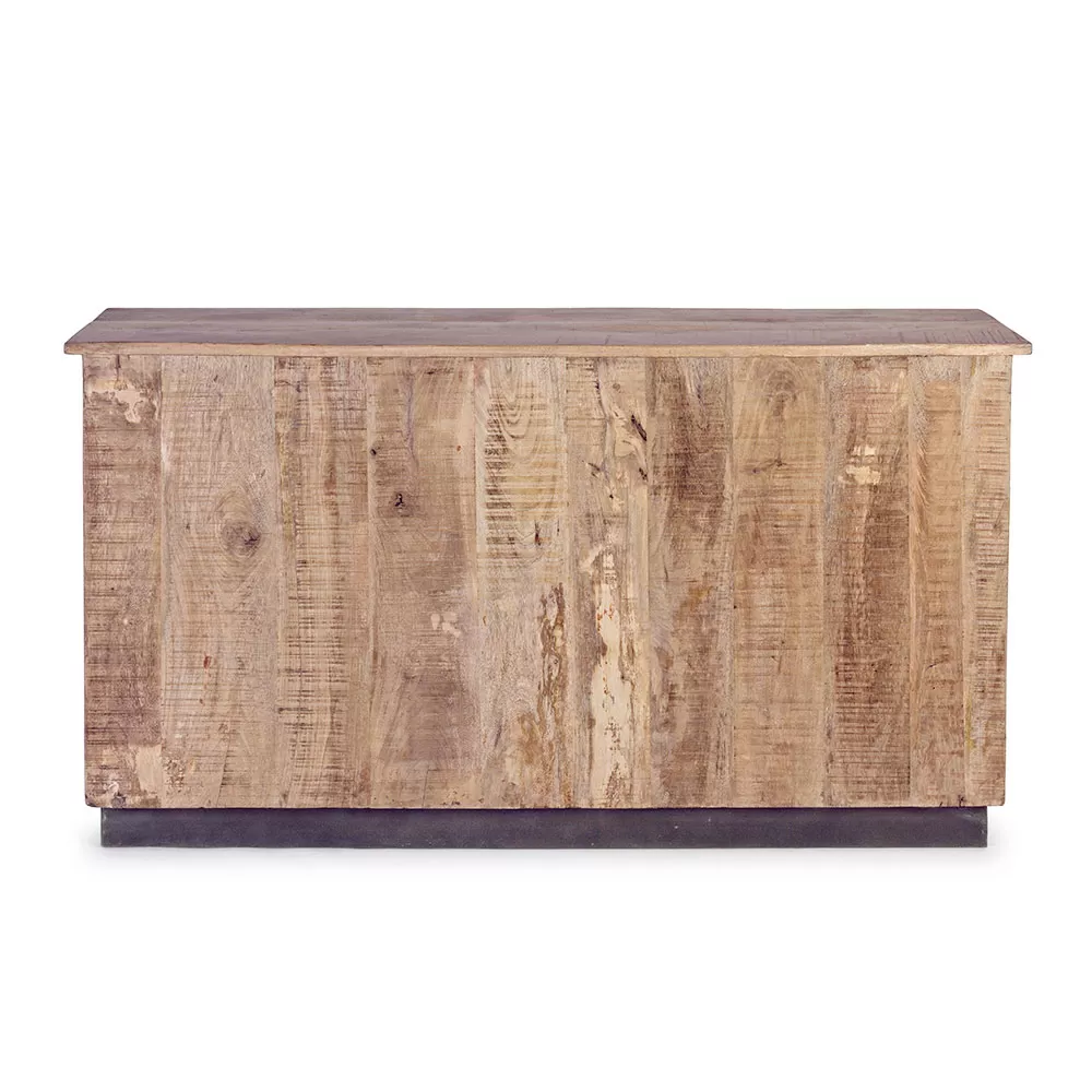 Living Room Sideboard In Mango Wood And Steel With 2 Doors And 3 Drawers - Sinfony - Image 5