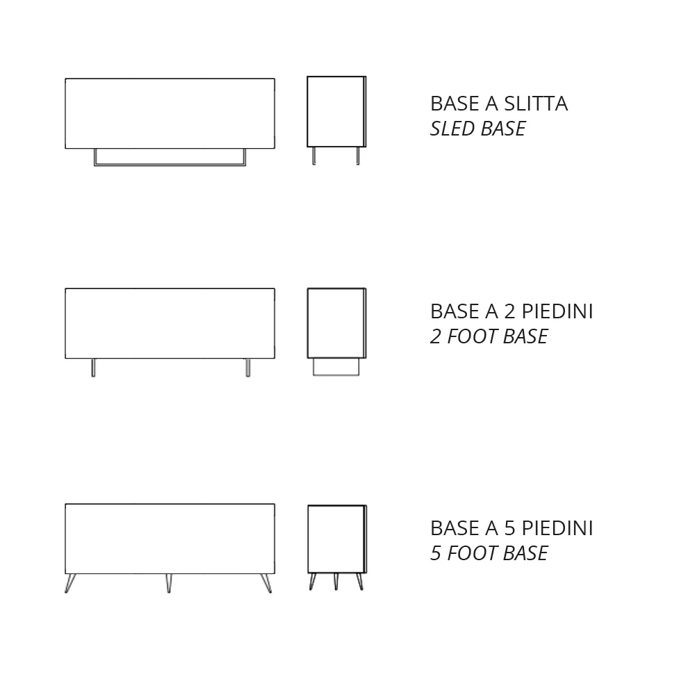Living Room Sideboard In Melamine With Glass Inserts Made In Italy - Rominda - Image 12