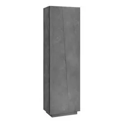 Column Storage Unit With 2 Melamine Doors Made In Italy - Popilio