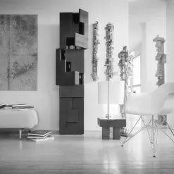 Living Room Tall Storage Cabinet Azalea, Made Of Larch Wood