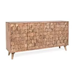 Design Sheesham Wood Sideboard With 4 Doors Homemotion - Fregene