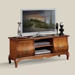 Classic Wooden TV Stand With Inlays Made In Italy - Hastings