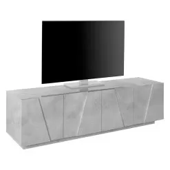 Living Room TV Stand With 4 Melamine Doors Made In Italy - Naditza