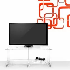 Modern Design TV Stand Made Of Transparent Plexiglass Mago