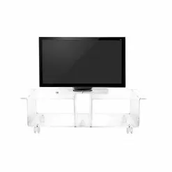 Modern Design TV Stand Made Of Transparent Plexiglass Mago Double
