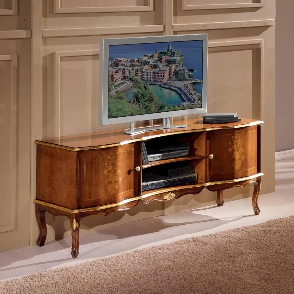 Classic Style Walnut Tv Stand Made In Italy - Prince - Image 3