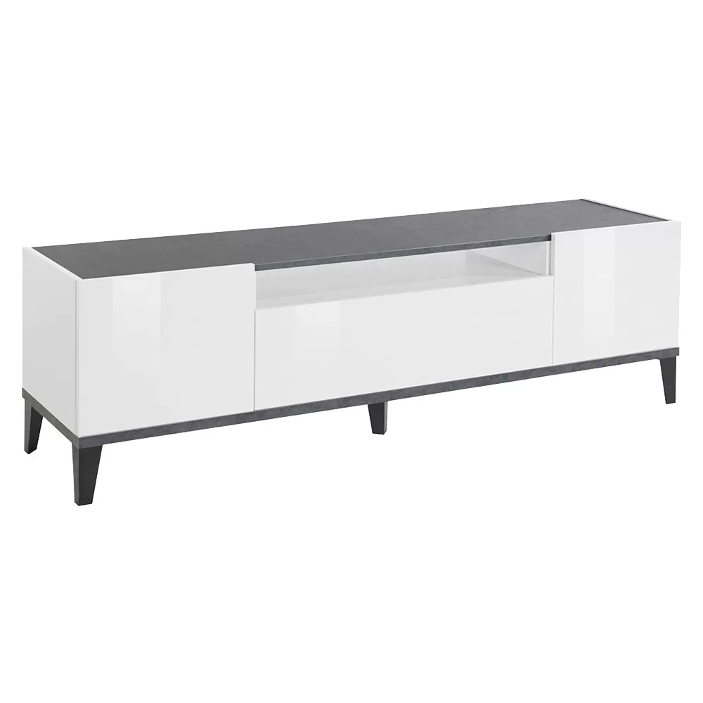 Mobile TV In Melamine 2 Rooms And 1 Drawer Made In Italy - Florentino - Image 2