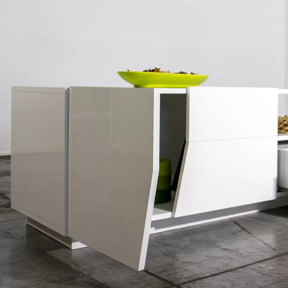 Melamine TV Cabinet With Drawer And External Compartment Made In Italy - Marciano - Image 5