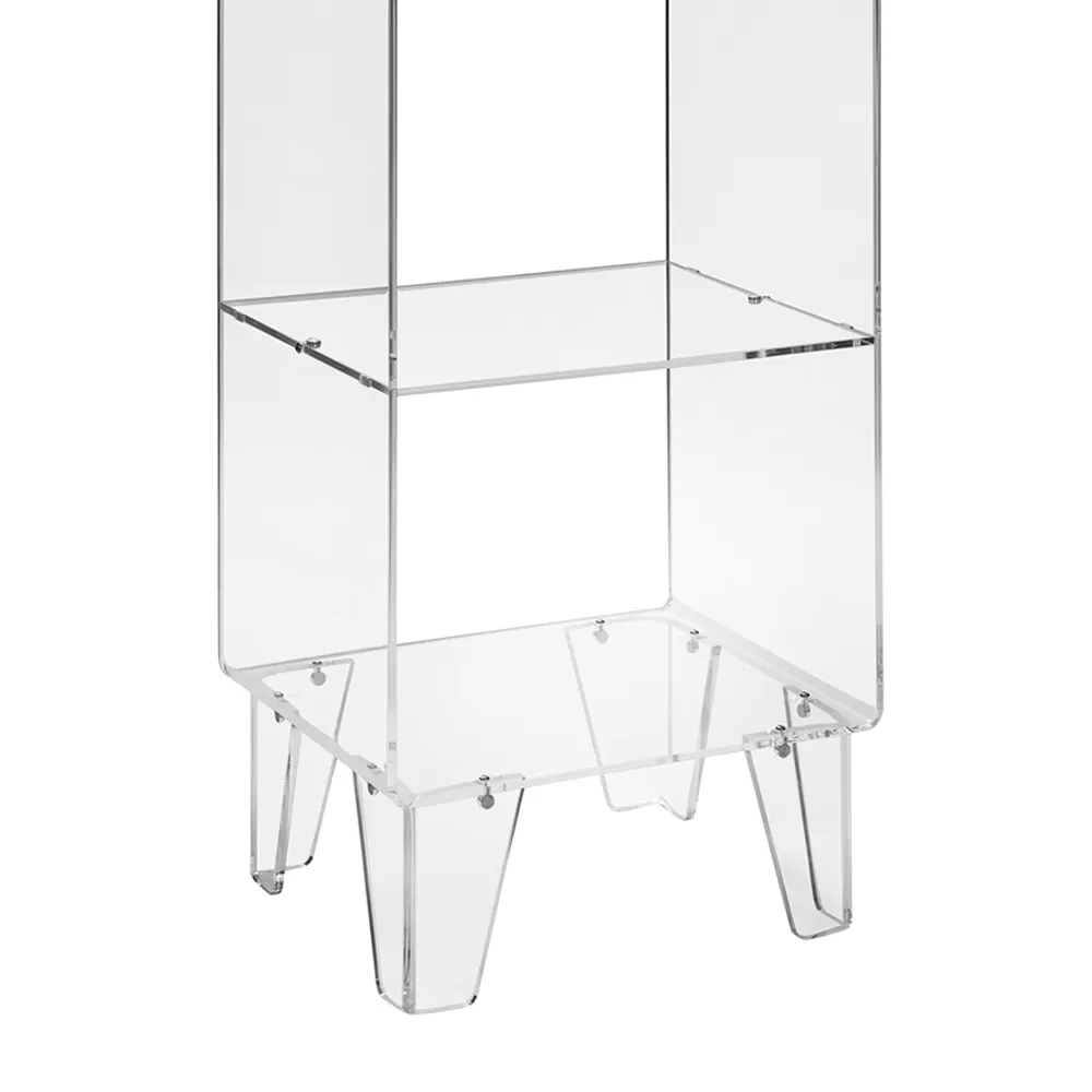 Transparent Plexiglass Showcase Italian Design 4 Shelves - Raganella - Image 3