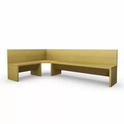 Corner Bench In Oak Wood With Modern Design Cassy Container