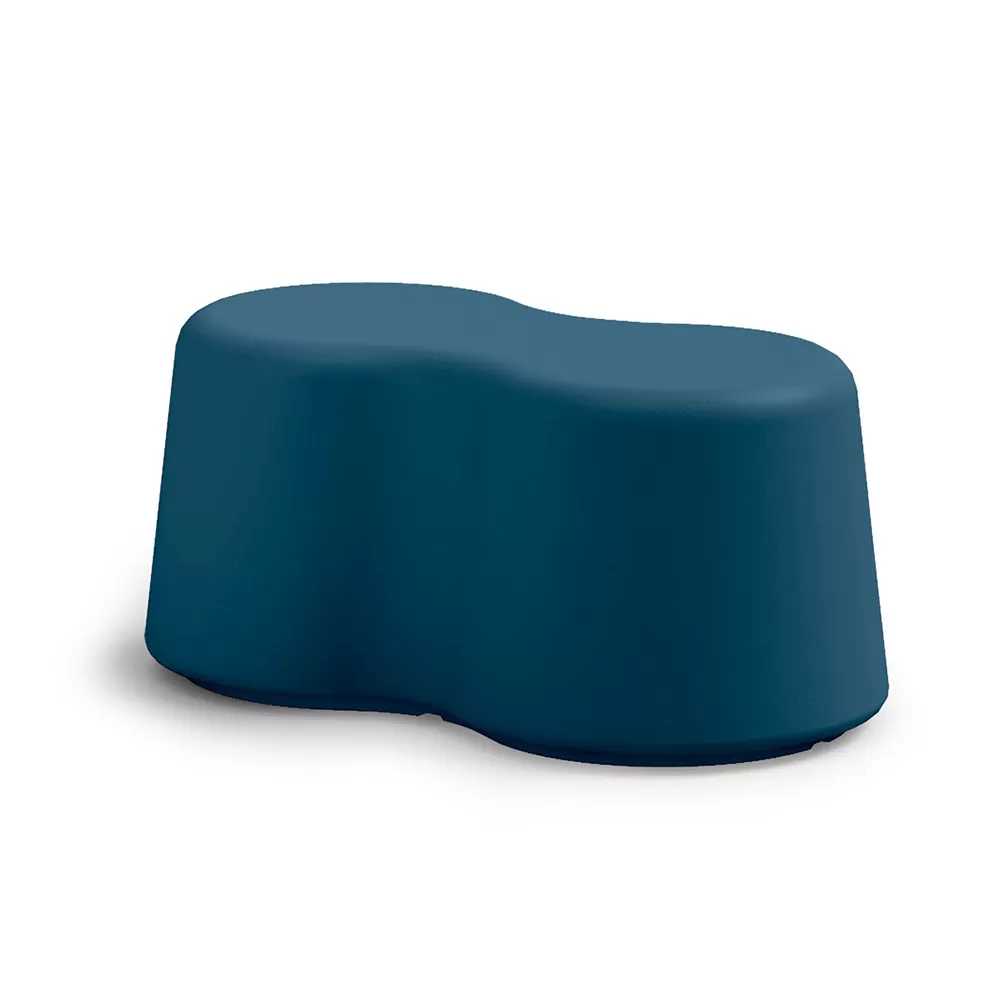 Wavy Indoor Bench In Colored Polyethylene Made In Italy - Marion - Image 6