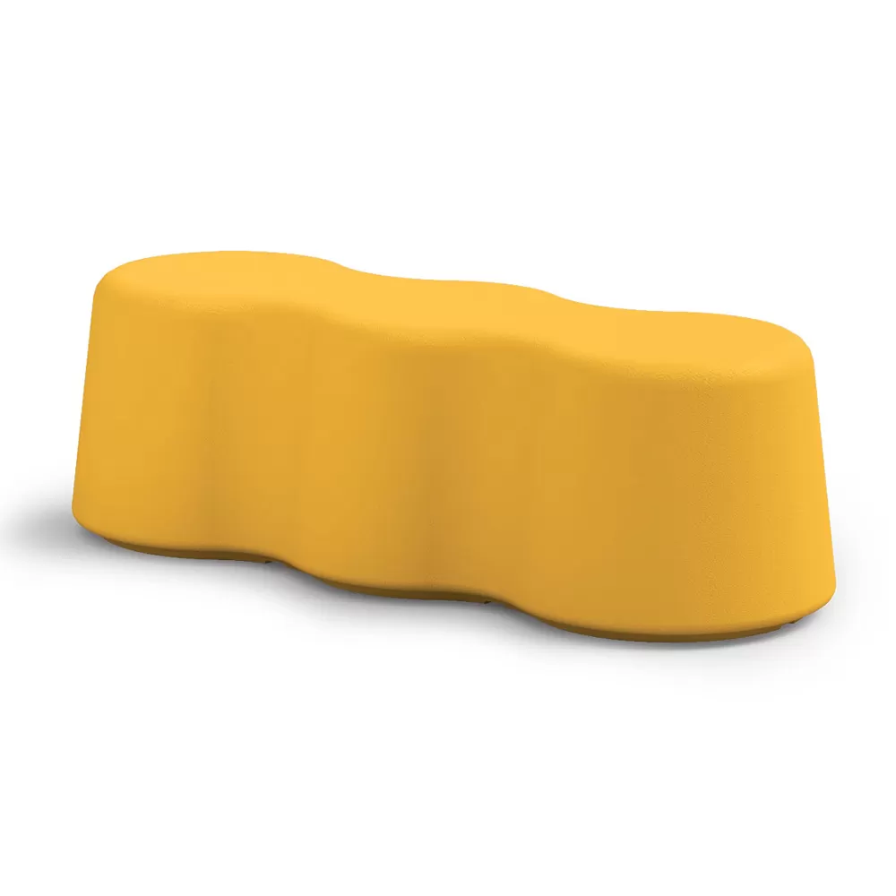 Wavy Indoor Bench In Colored Polyethylene Made In Italy - Marion - Image 7