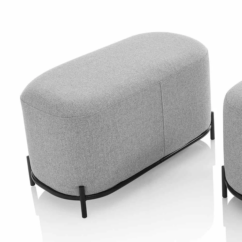 Bench For Living Room Or Bedroom In Modern Design Fabric - Ambrogia - Image 4