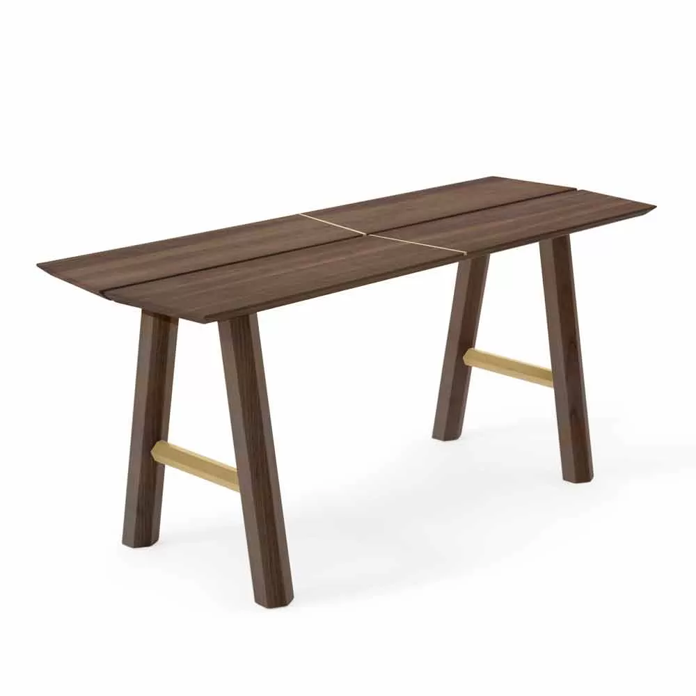 Modern Design Bench In Ash Wood With Veneered Seat - Andria - Image 10