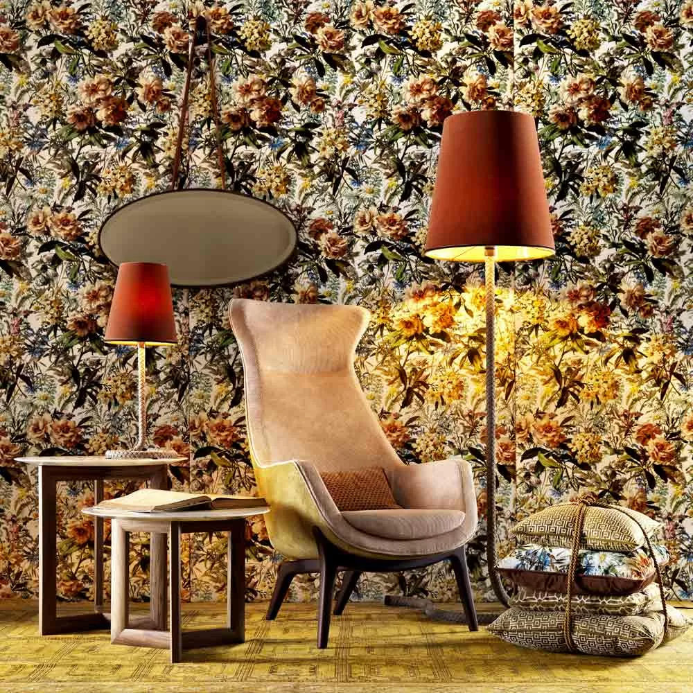 Design Bergére Armchair In Fabric Grilli Wilde Made In Italy - Image 2