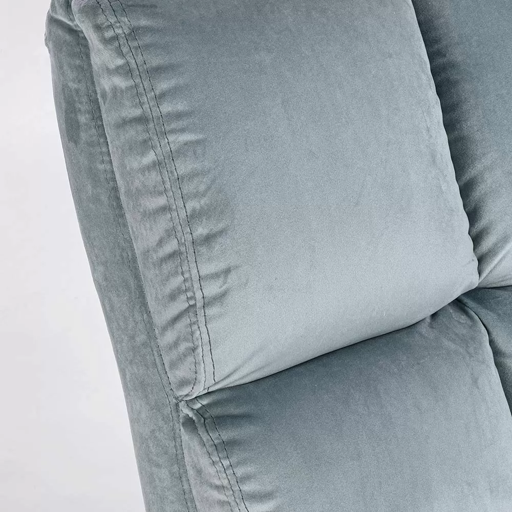 Classic Armchair In Steel And Upholstered Seat In 2 Color Velvet - Guire - Image 12