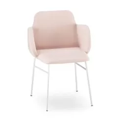 High Quality Colored Armchair In Fabric And Metal Made In Italy - Molde