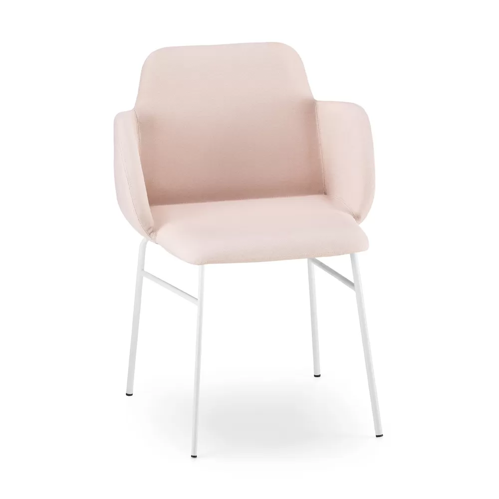 High Quality Colored Armchair In Fabric And Metal Made In Italy - Molde