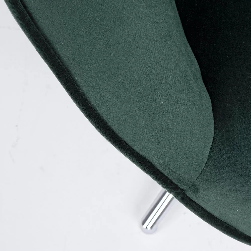 Armchair With Adjustable Structure In Chromed Steel And Velvet - Giulia - Image 12