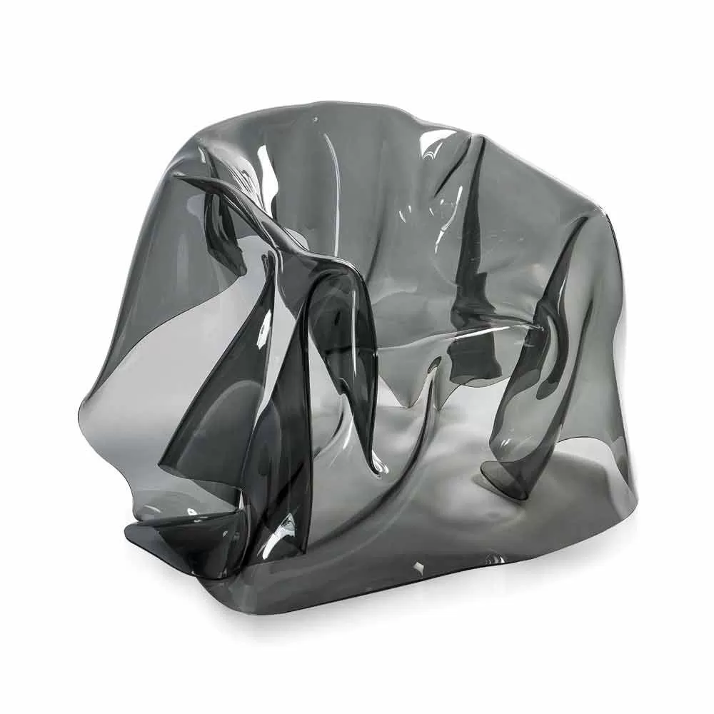 Fumé Plexiglass Armchair With A Modern Design Paris, Made In Italy - Image 6