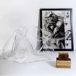Transparent Plexiglass Armchair Paris, Modern Design, Made In Italy