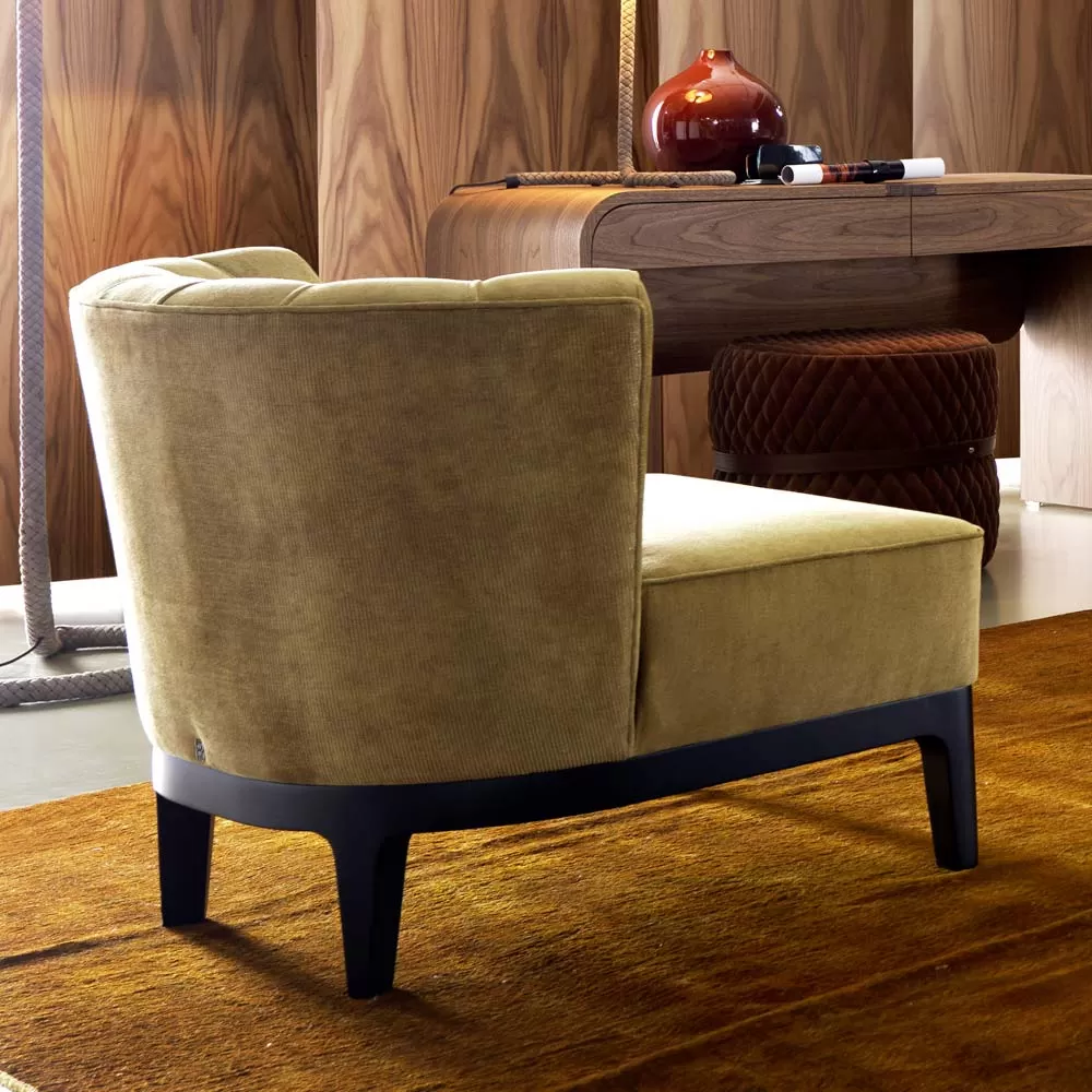 Design Armchair In Upholstered Fabric Grilli Kipling Made In Italy - Image 2