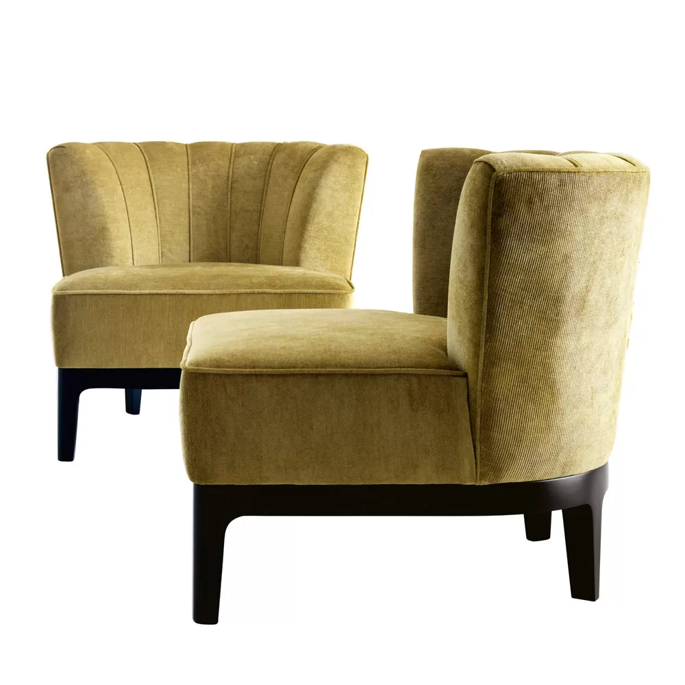 Design Armchair In Upholstered Fabric Grilli Kipling Made In Italy - Image 3